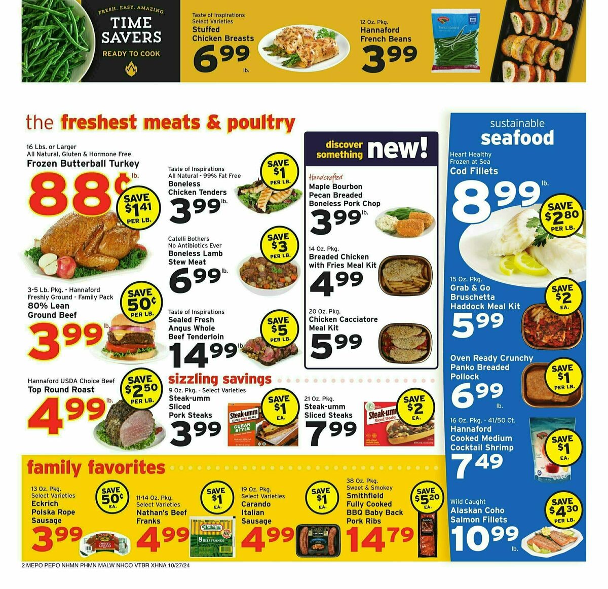 Hannaford Weekly Ad from October 27