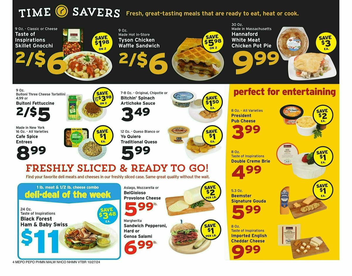 Hannaford Weekly Ad from October 27