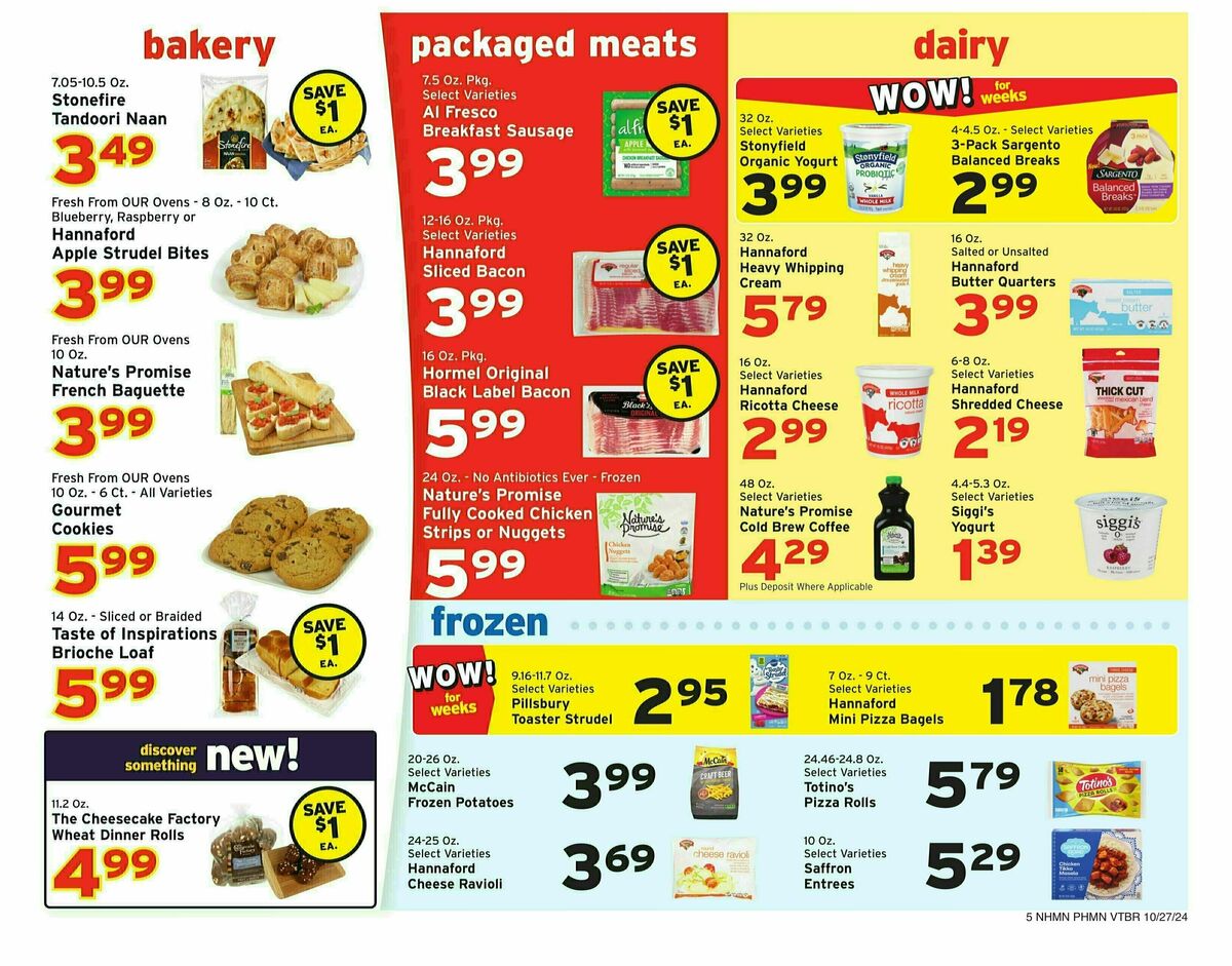 Hannaford Weekly Ad from October 27