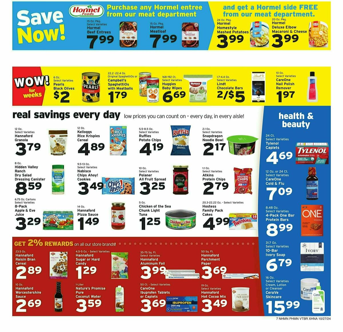 Hannaford Weekly Ad from October 27