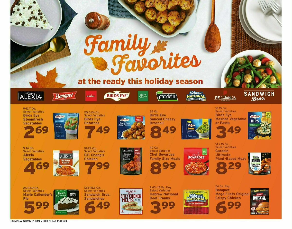 Hannaford Weekly Ad from November 3