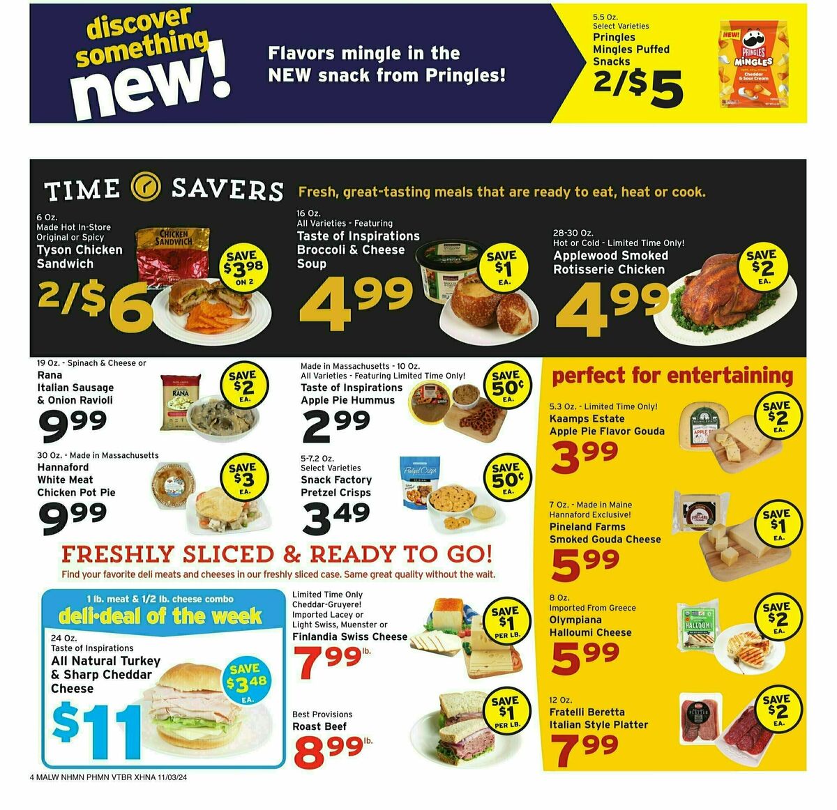 Hannaford Weekly Ad from November 3