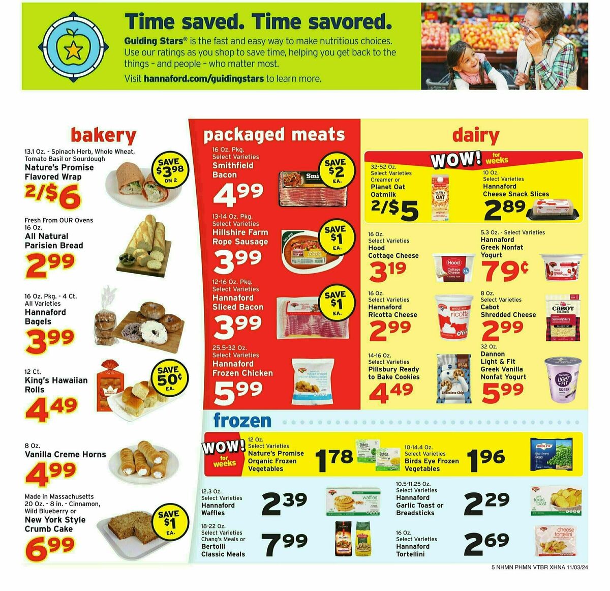 Hannaford Weekly Ad from November 3