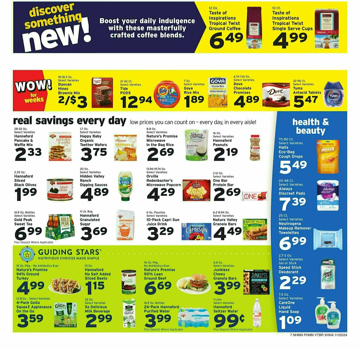 Hannaford Weekly Ad from November 3