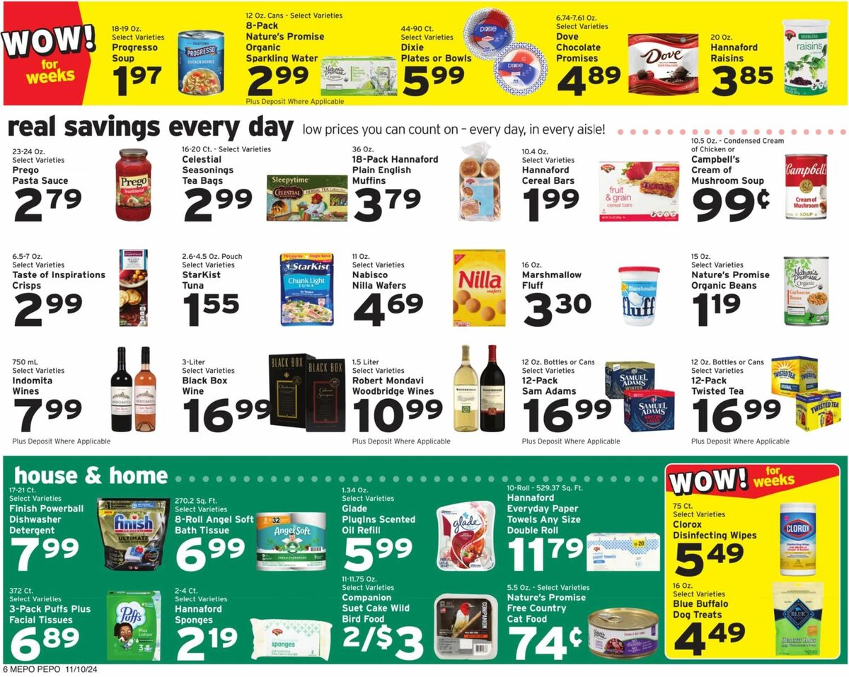 Hannaford Weekly Ad from November 10