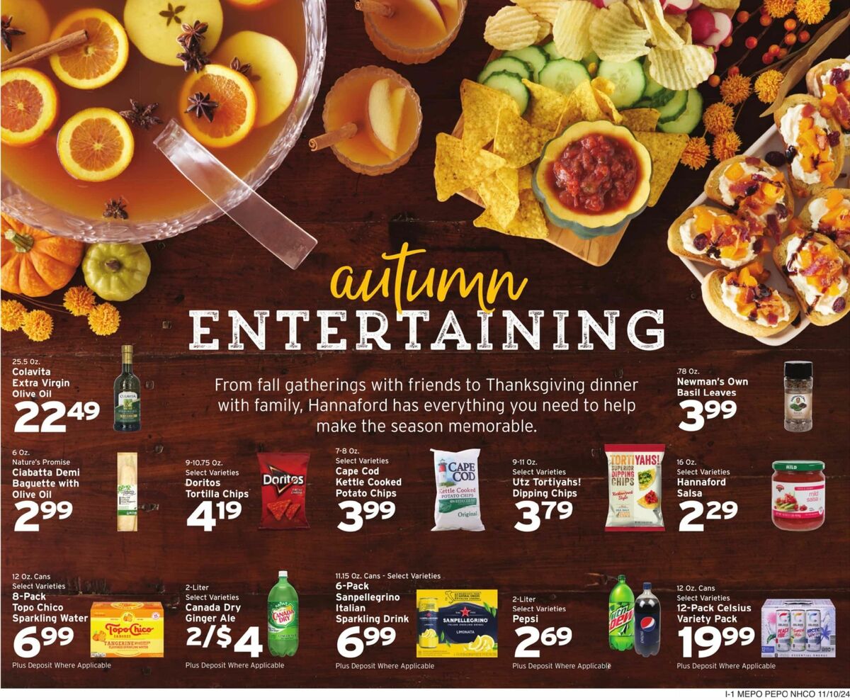 Hannaford Weekly Ad from November 10