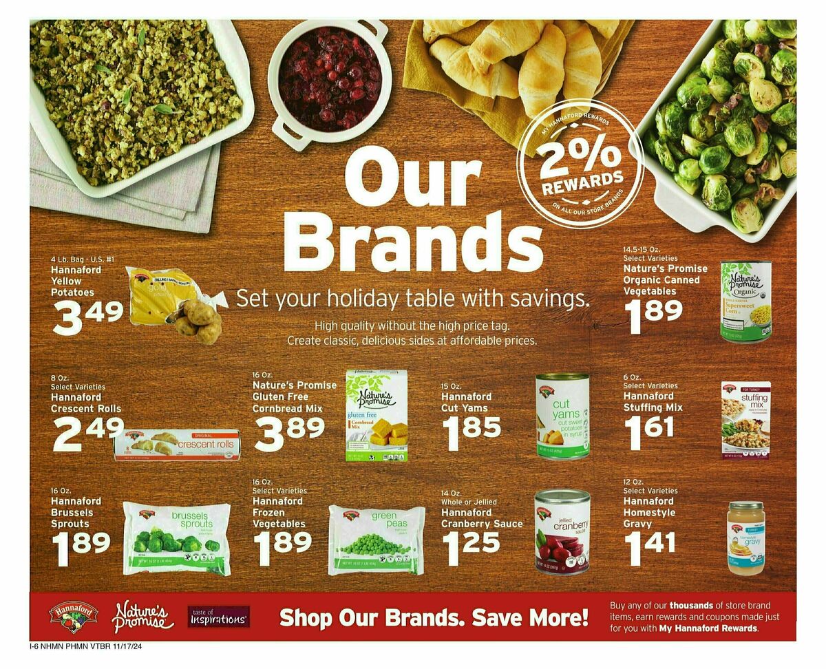 Hannaford Weekly Ad from November 17