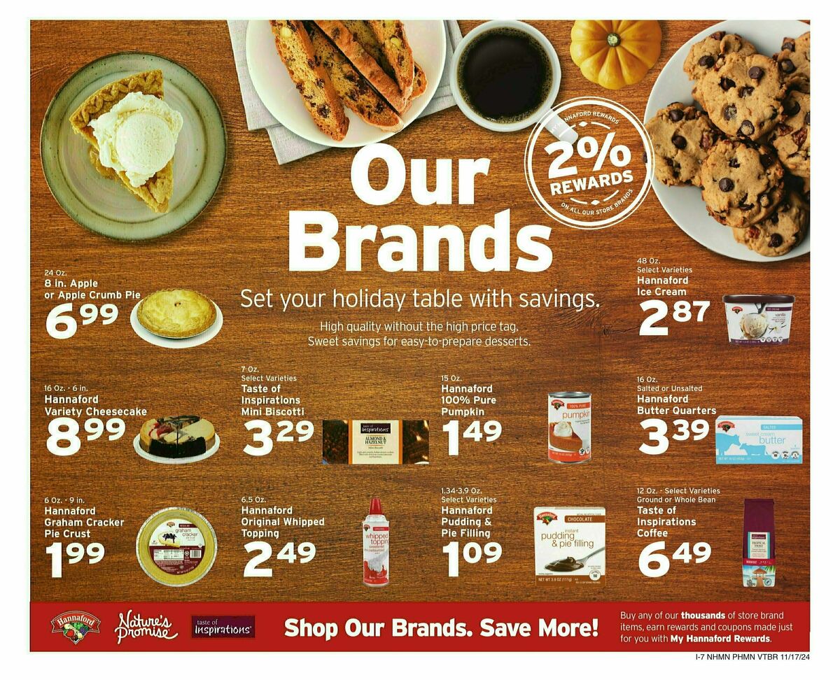 Hannaford Weekly Ad from November 17