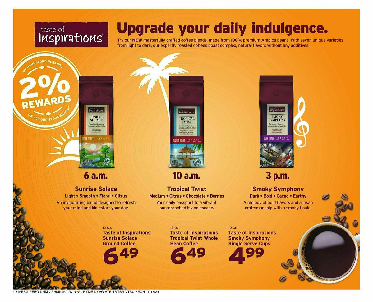 Hannaford Weekly Ad from November 17