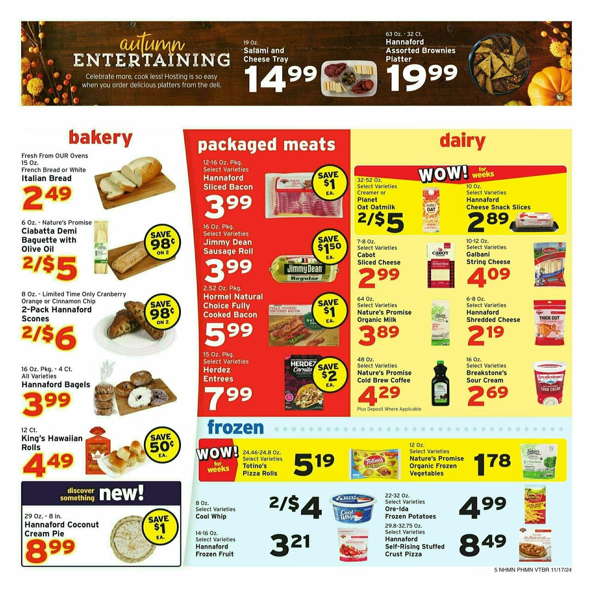 Hannaford Weekly Ad from November 17