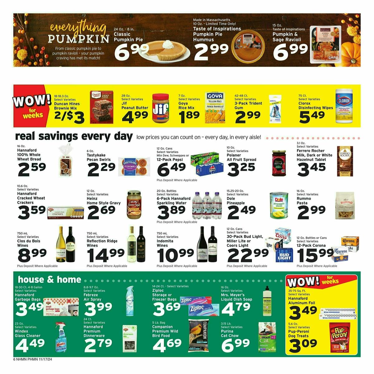 Hannaford Weekly Ad from November 17