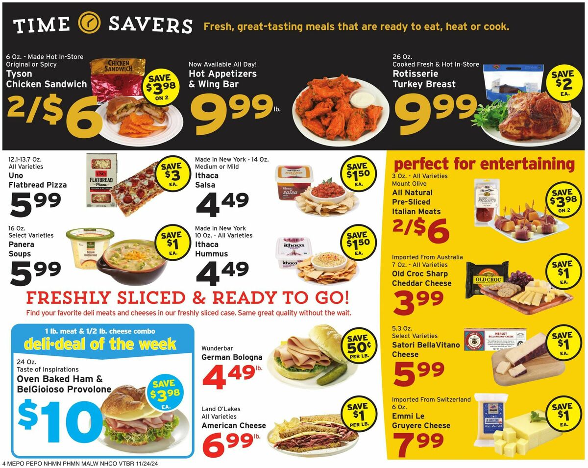 Hannaford Weekly Ad from November 24