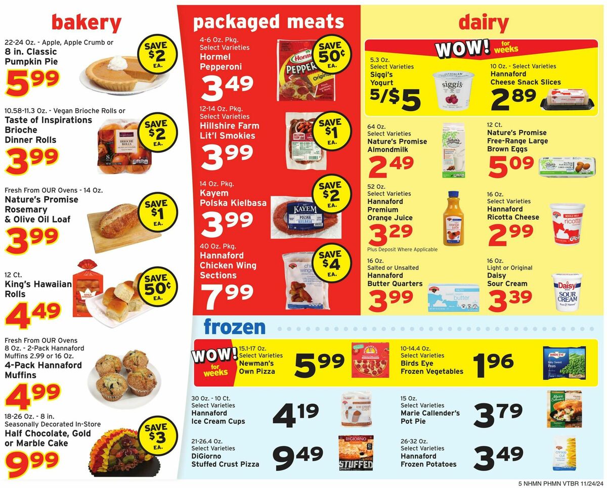 Hannaford Weekly Ad from November 24