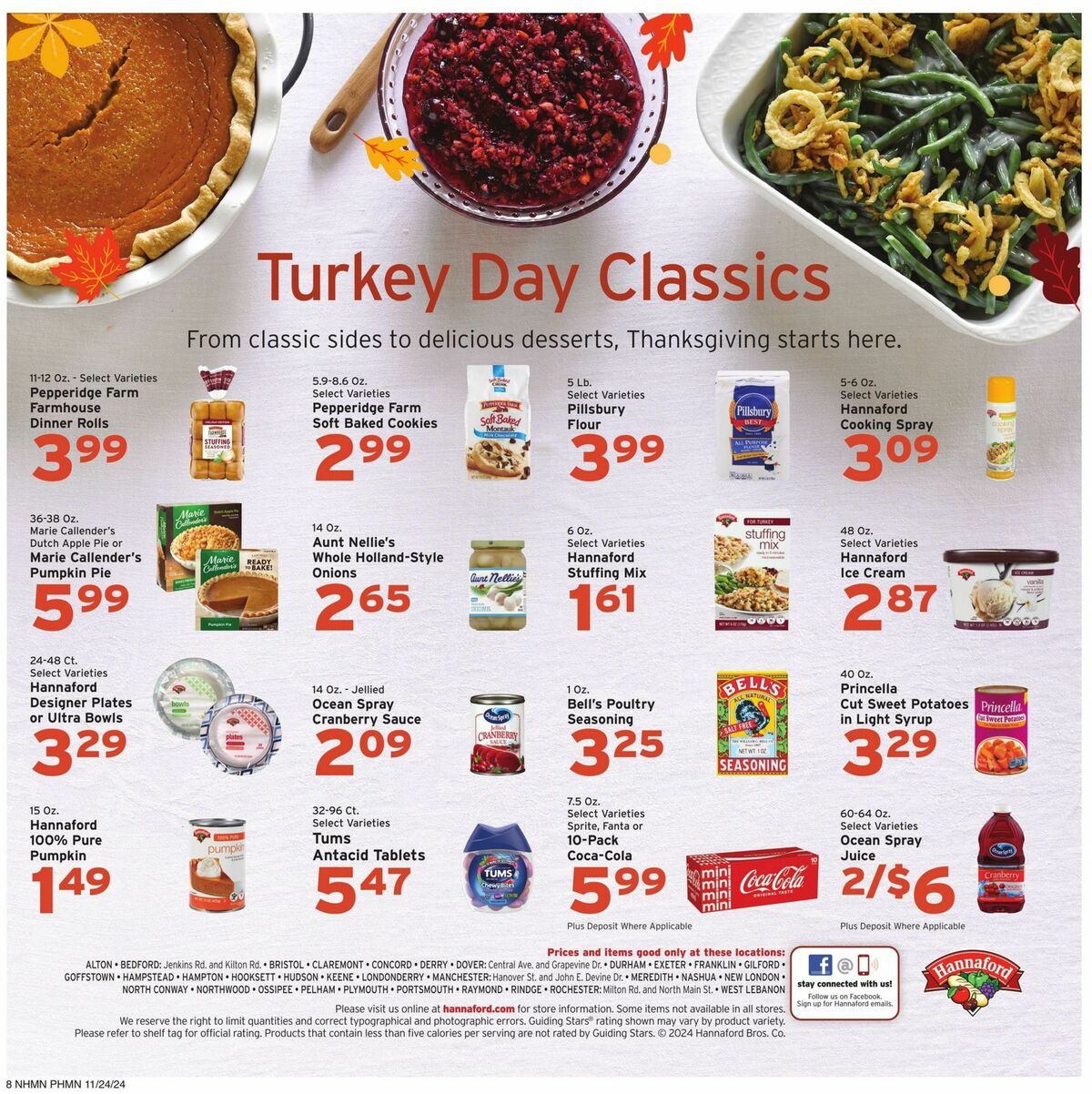 Hannaford Weekly Ad from November 24