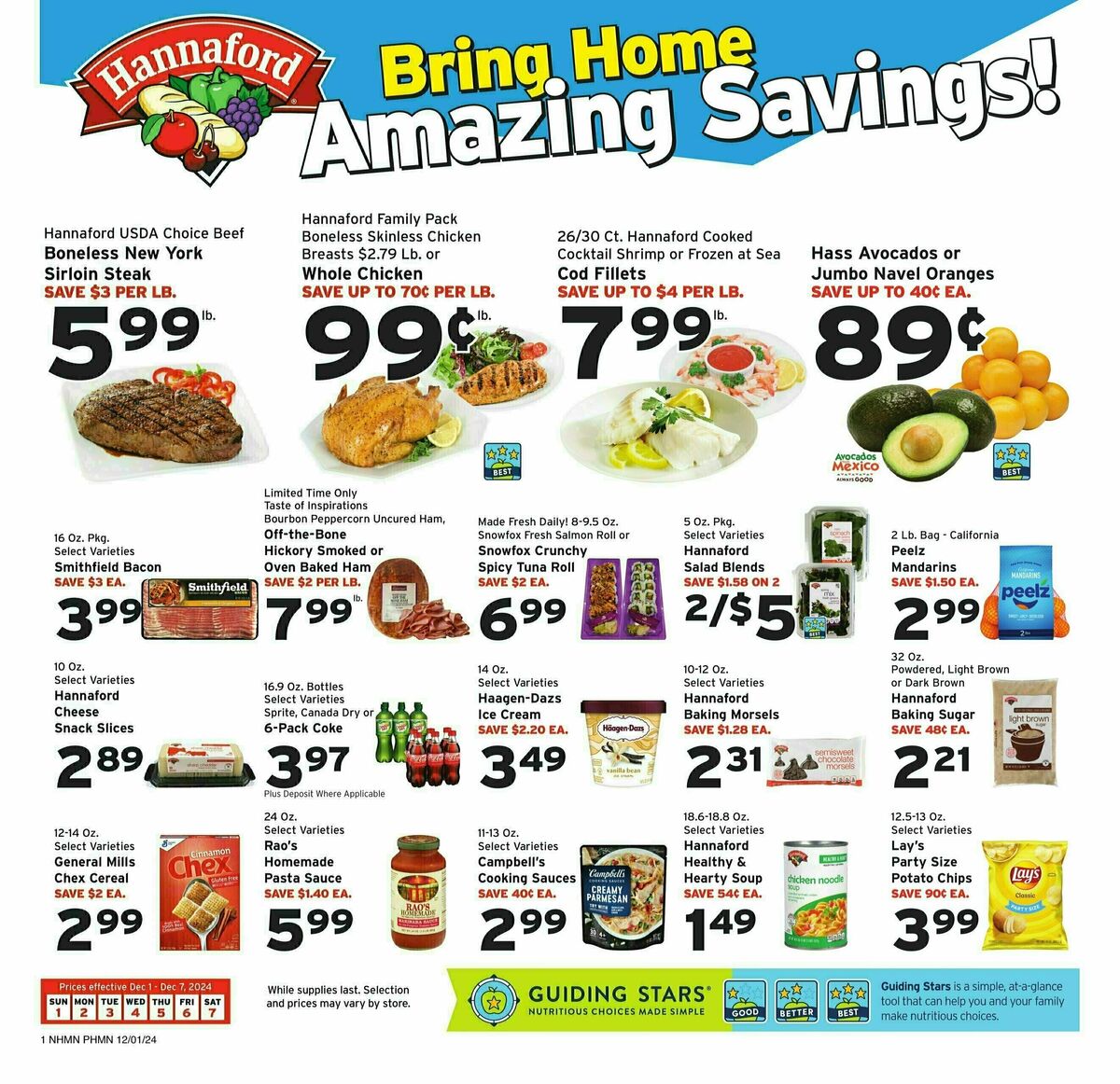 Hannaford Weekly Ad from December 1