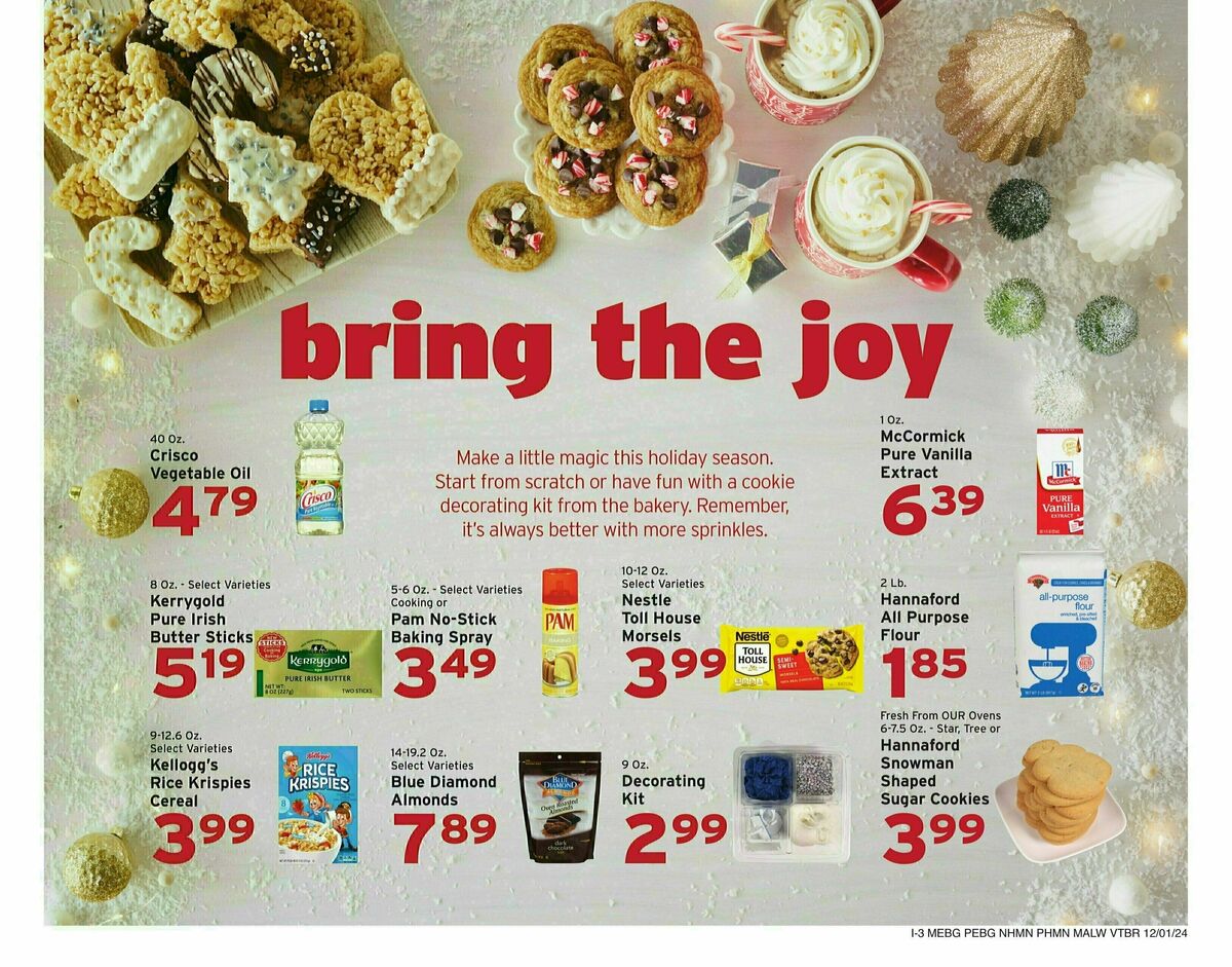 Hannaford Weekly Ad from December 1