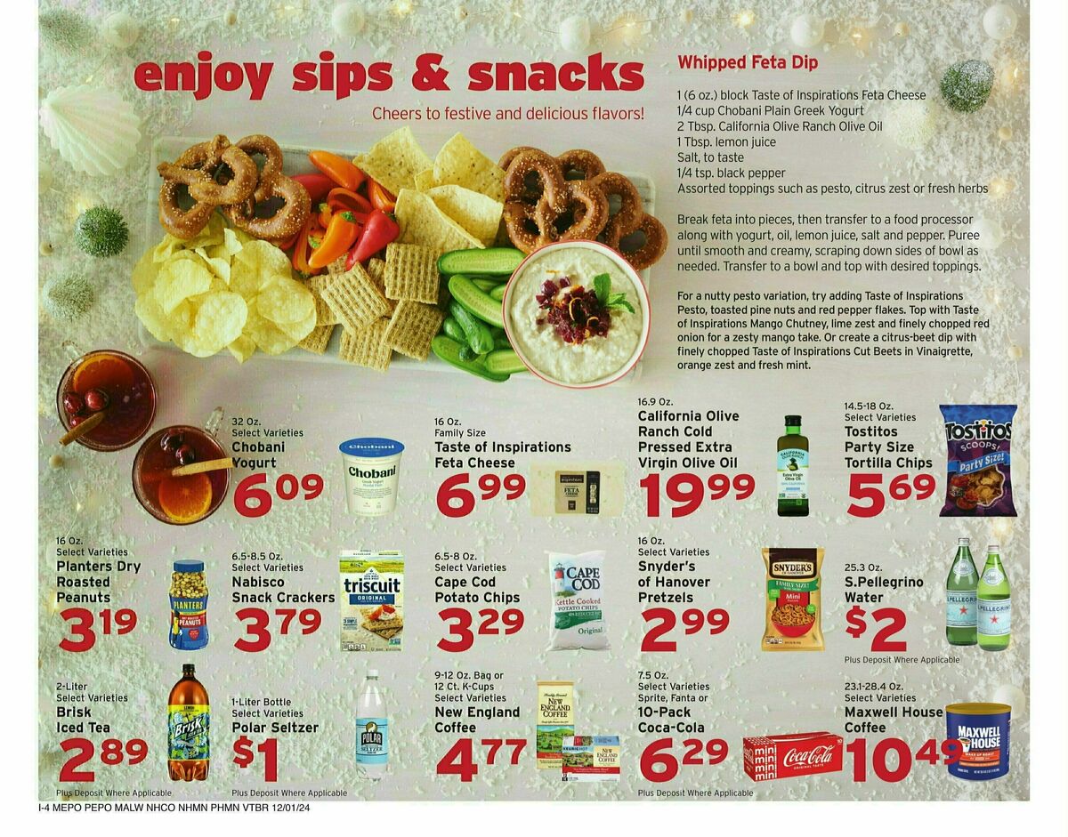 Hannaford Weekly Ad from December 1