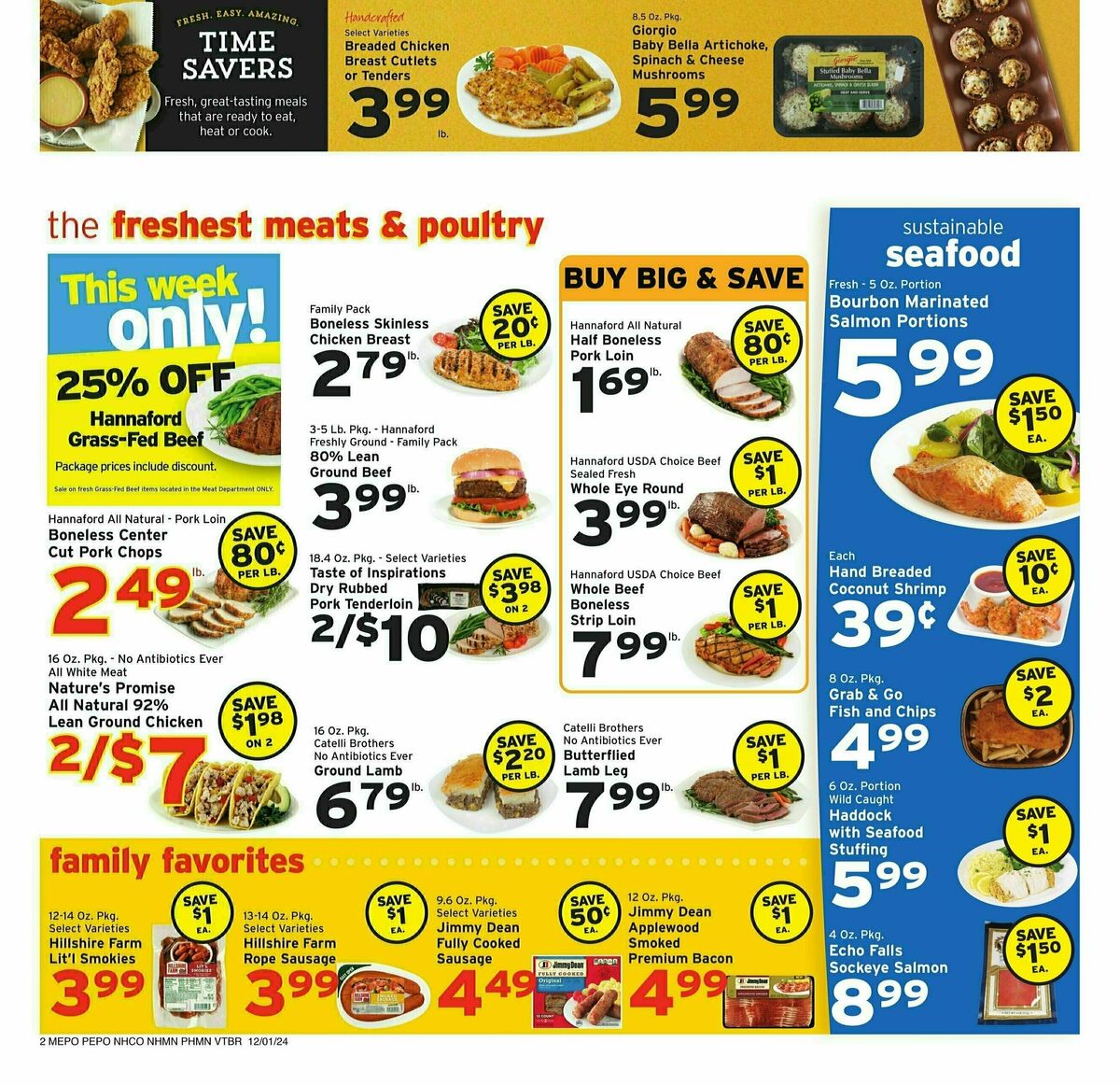 Hannaford Weekly Ad from December 1