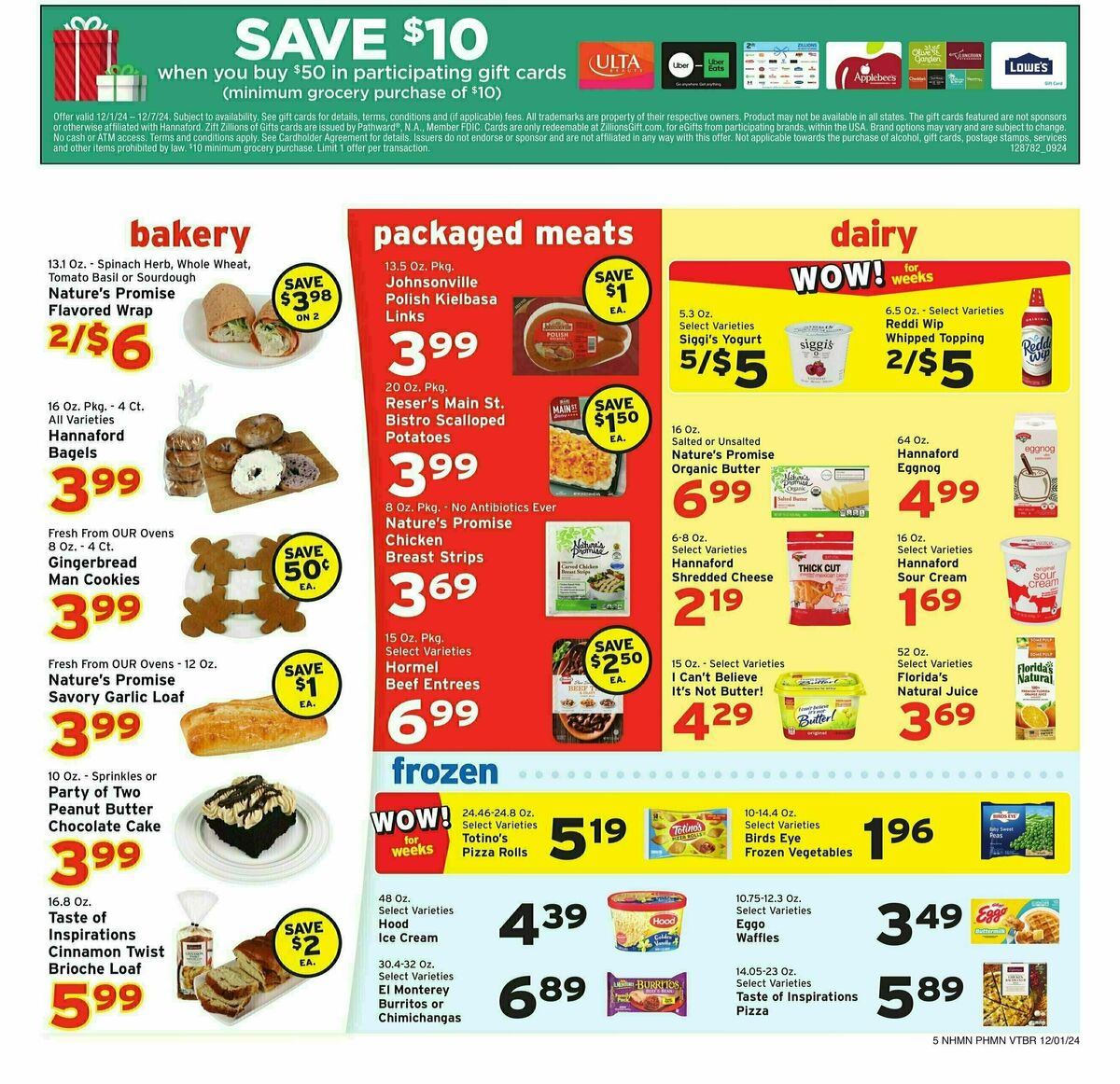 Hannaford Weekly Ad from December 1