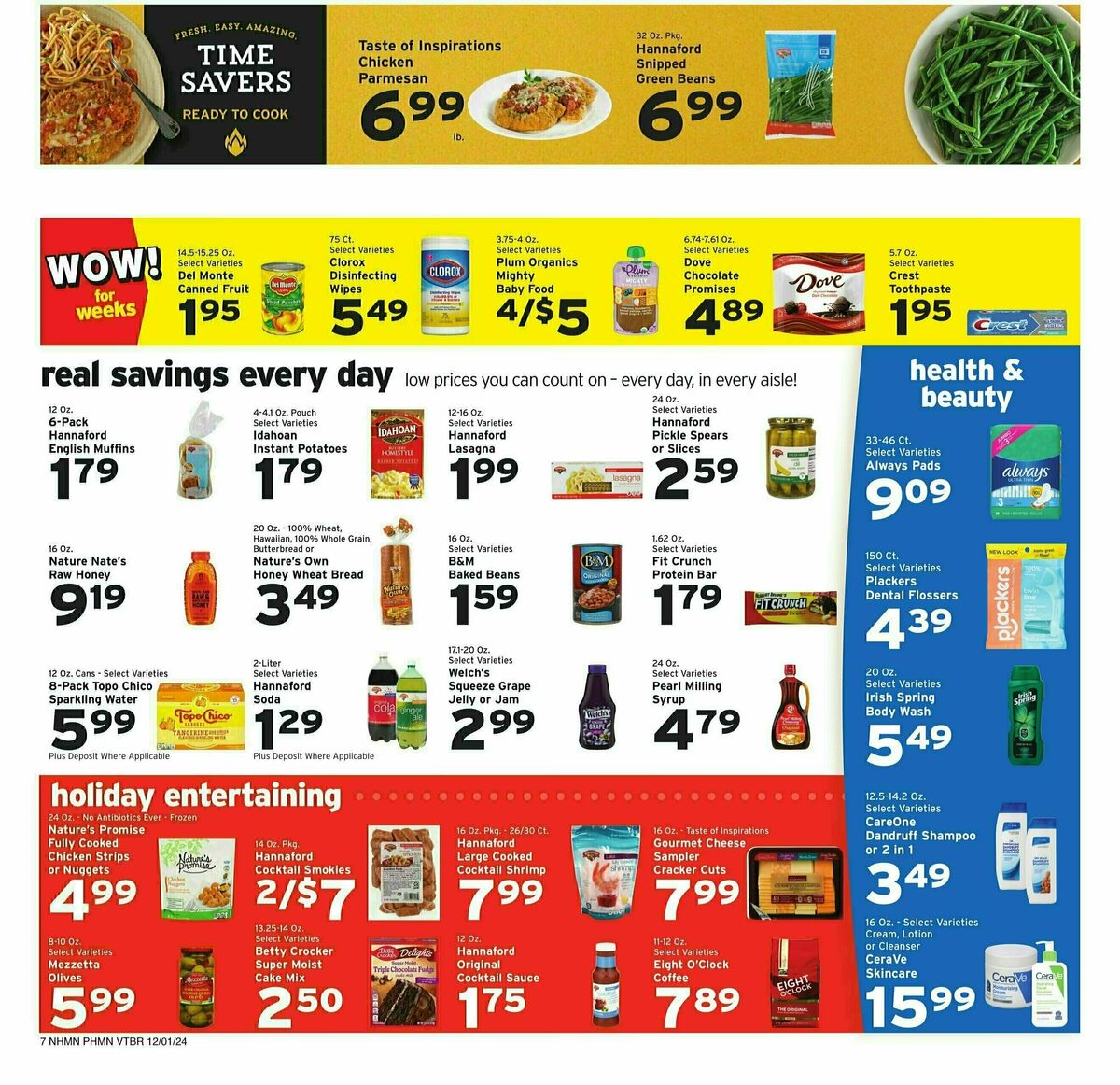 Hannaford Weekly Ad from December 1