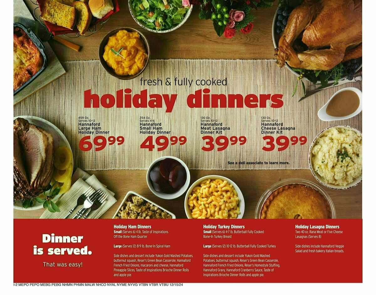 Hannaford Weekly Ad from December 15