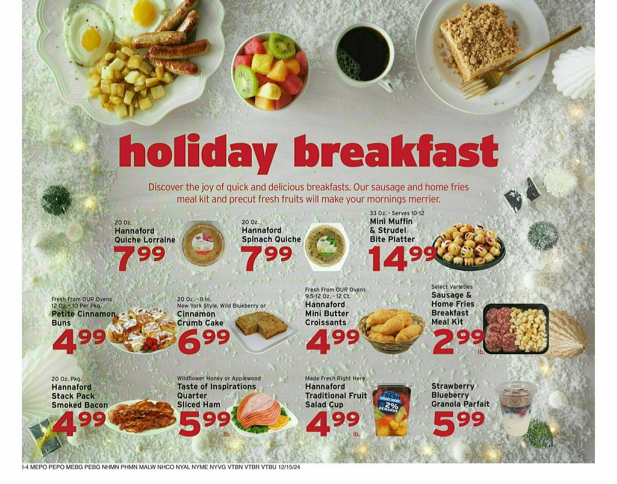 Hannaford Weekly Ad from December 15