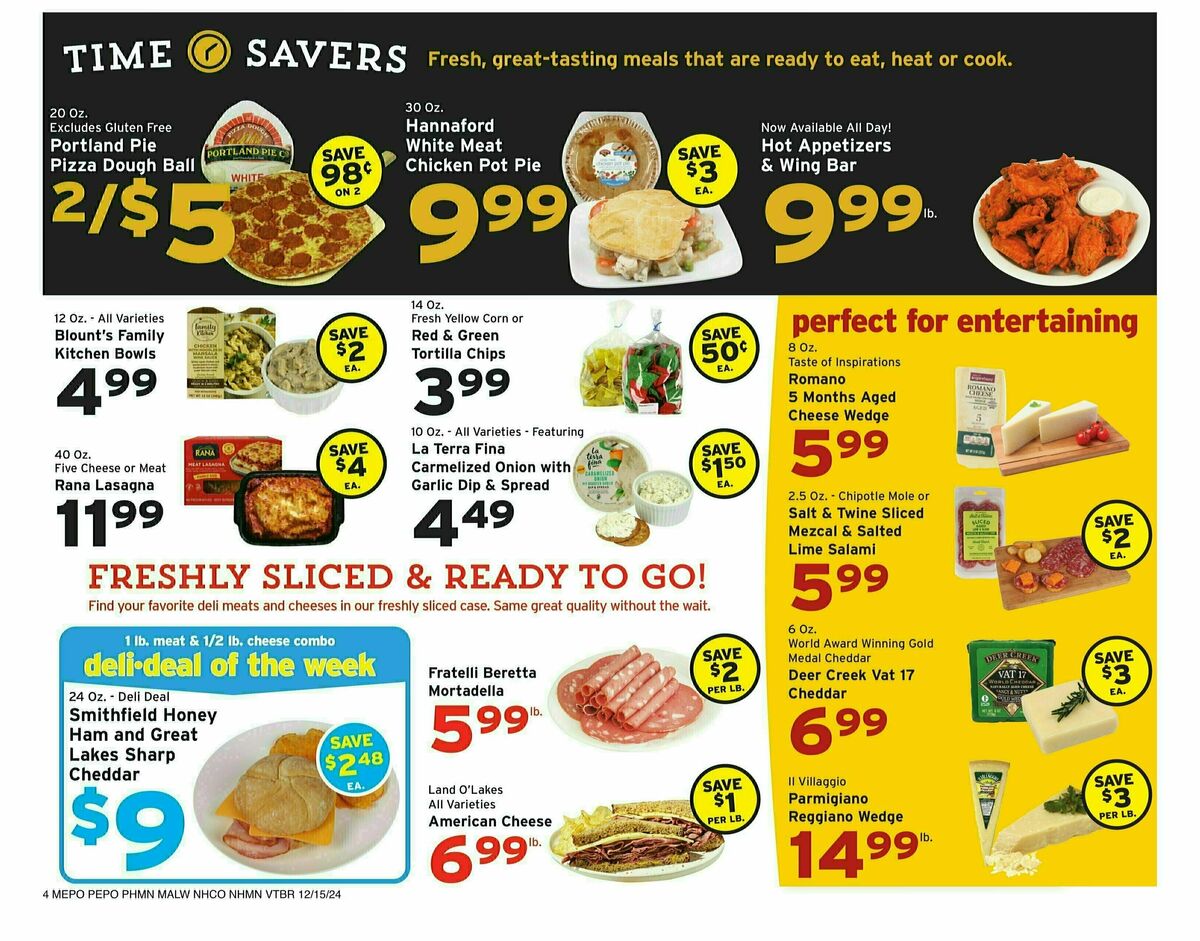 Hannaford Weekly Ad from December 15