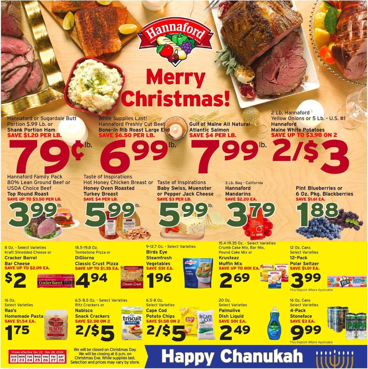 Hannaford Weekly Ad from December 22