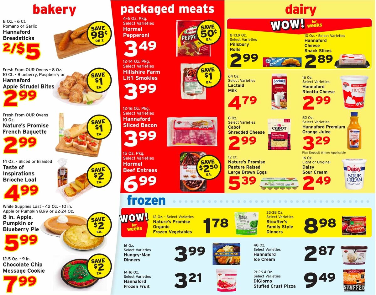 Hannaford Weekly Ad from December 22