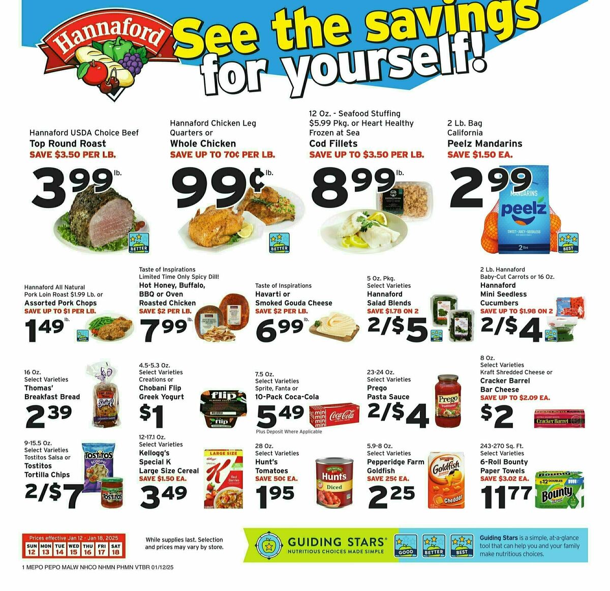 Hannaford Weekly Ad from January 12