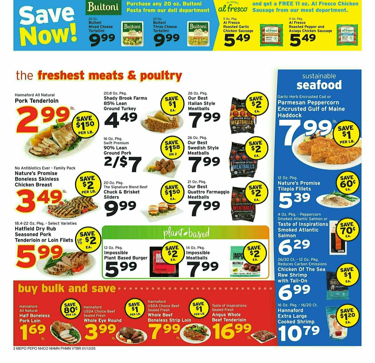 Hannaford Weekly Ad from January 12