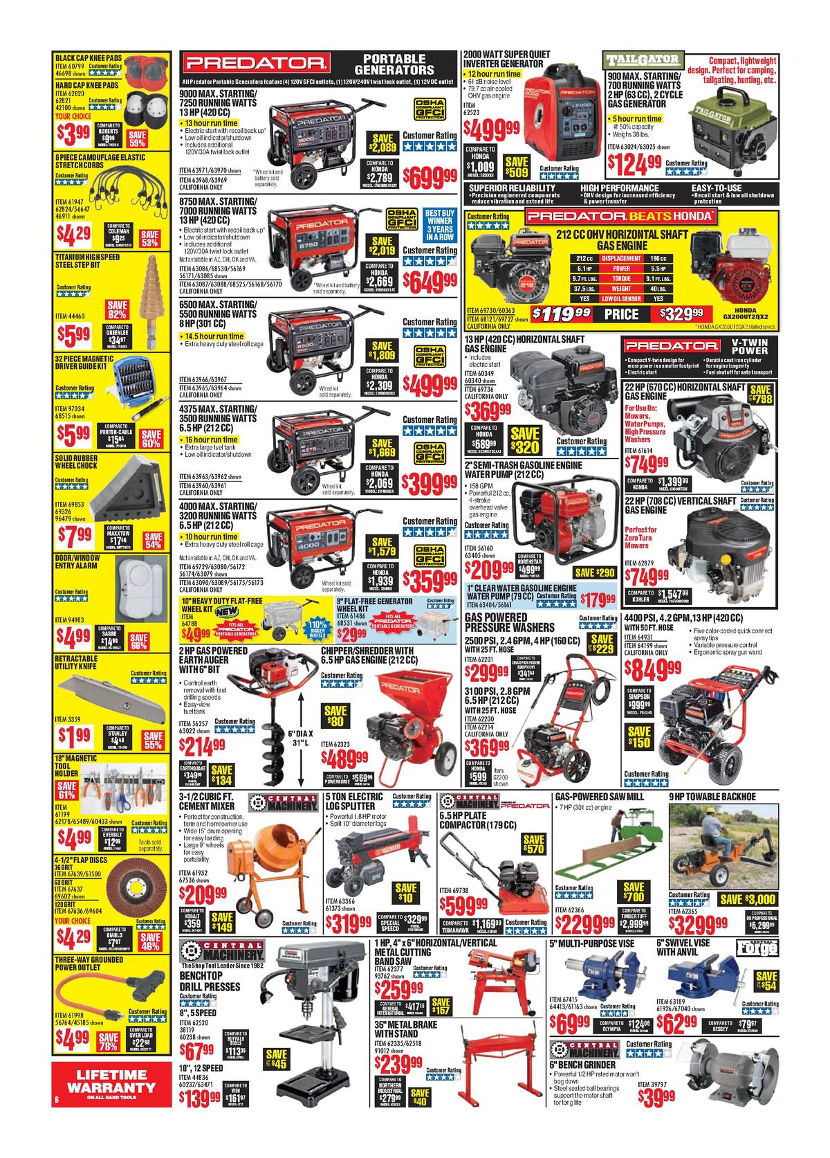 Harbor Freight Tools Weekly Ad from August 1