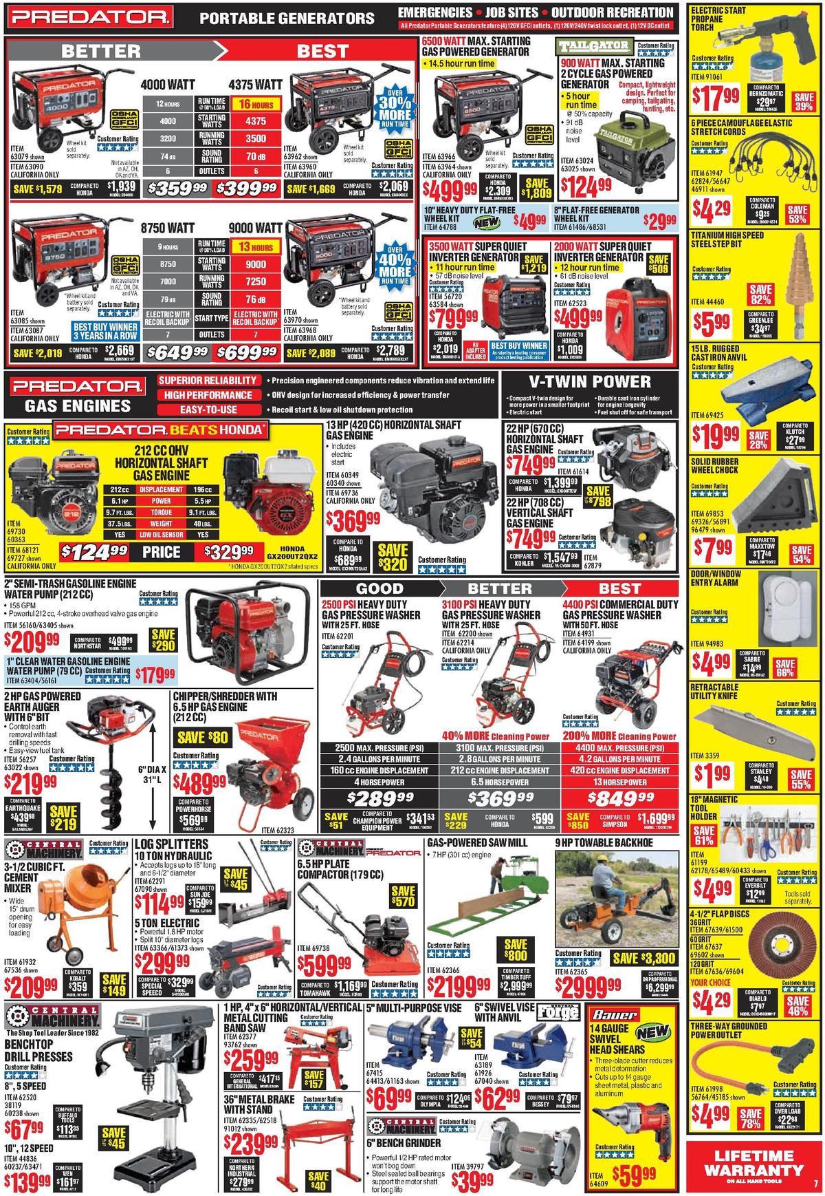 Harbor Freight Tools Weekly Ad from October 1