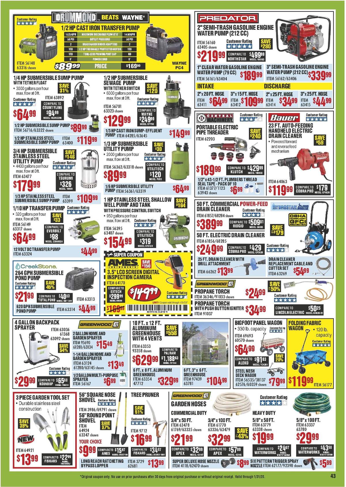 Harbor Freight Tools Weekly Ad from January 1