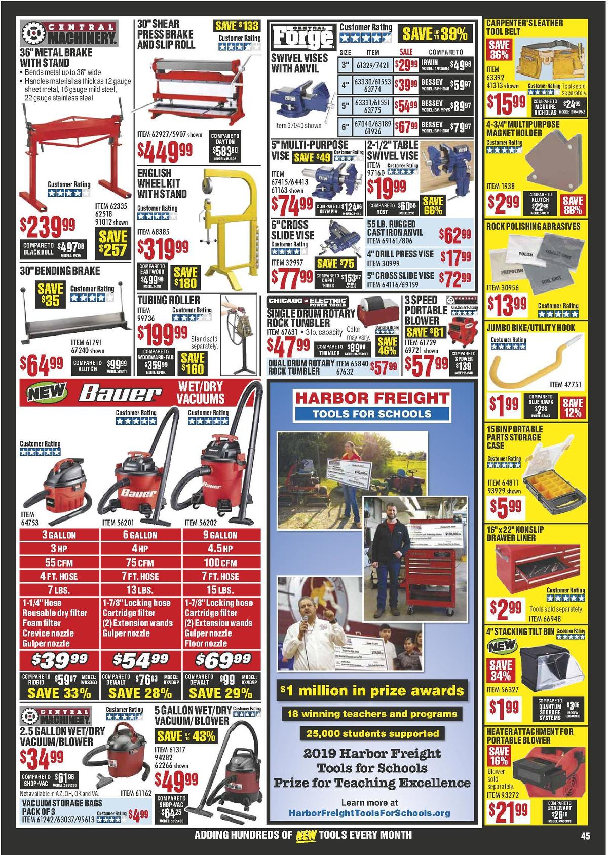 Harbor Freight Tools Weekly Ad from January 1