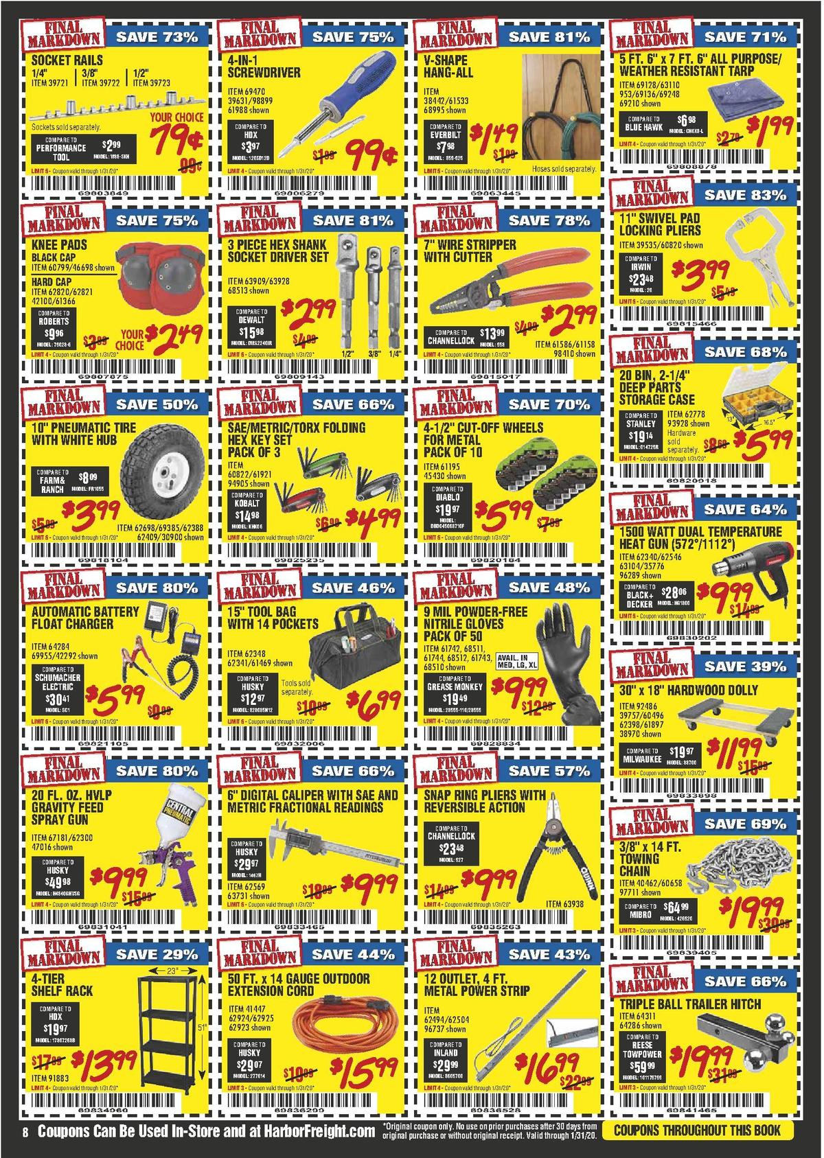 Harbor Freight Tools Weekly Ad from January 1