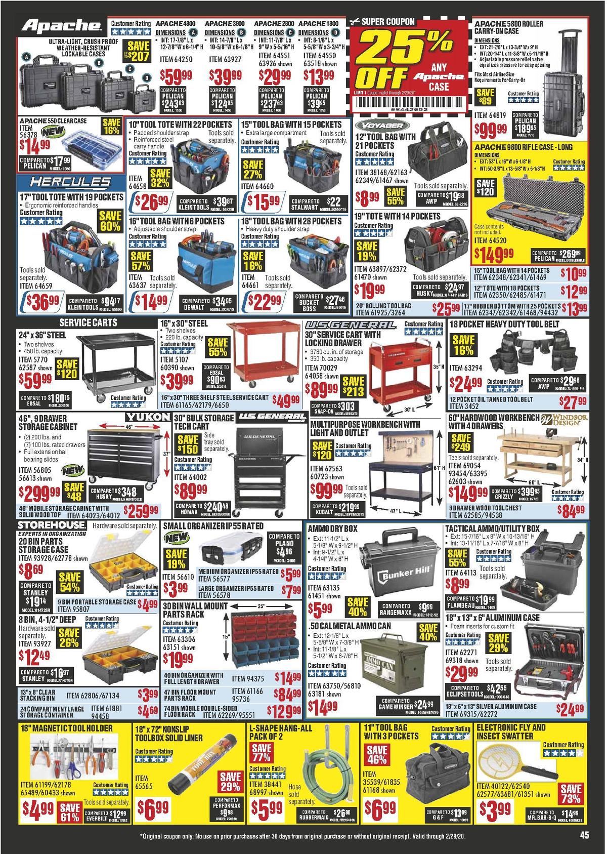 Harbor Freight Tools Weekly Ad from February 1