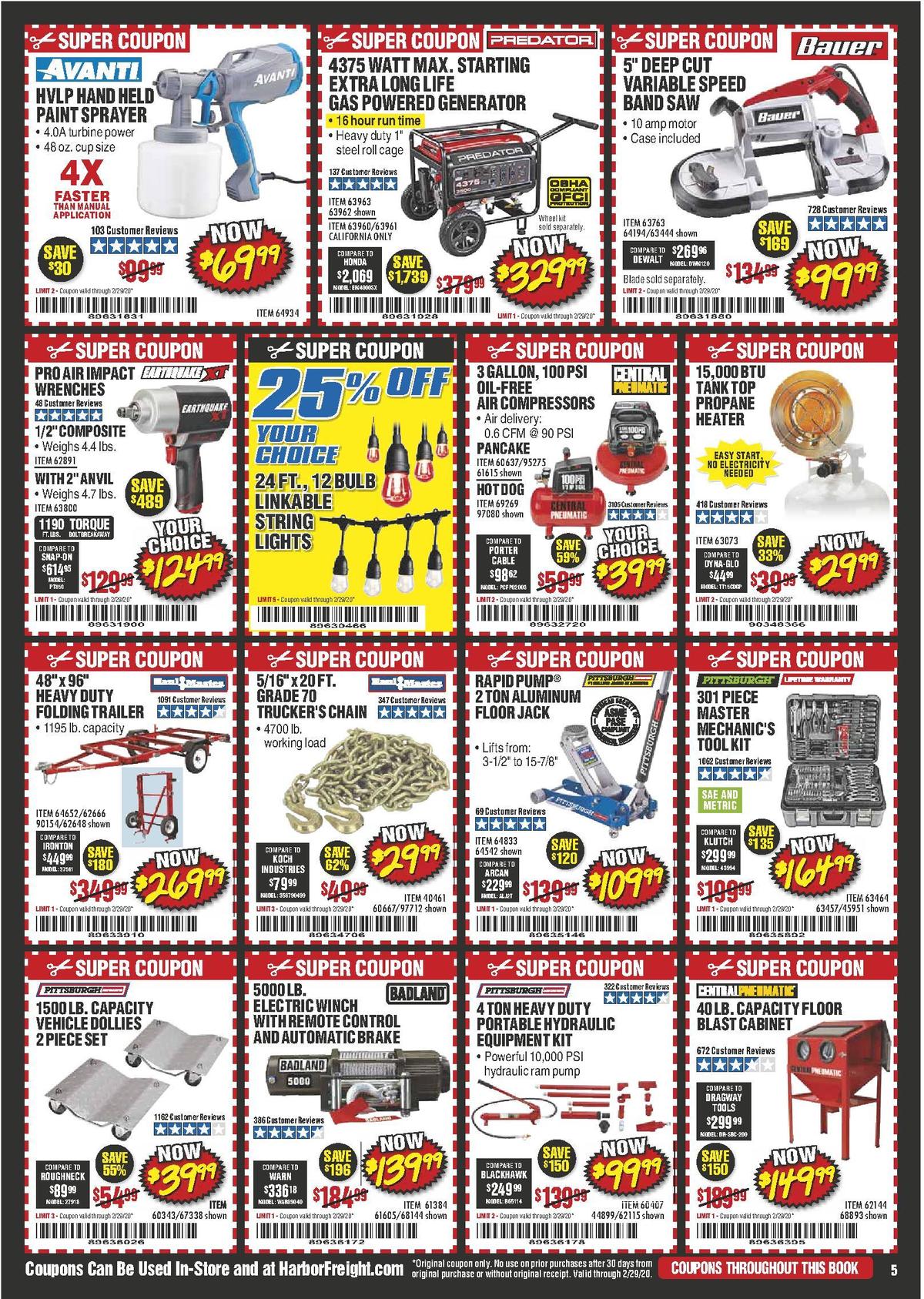 Harbor Freight Tools Weekly Ad from February 1