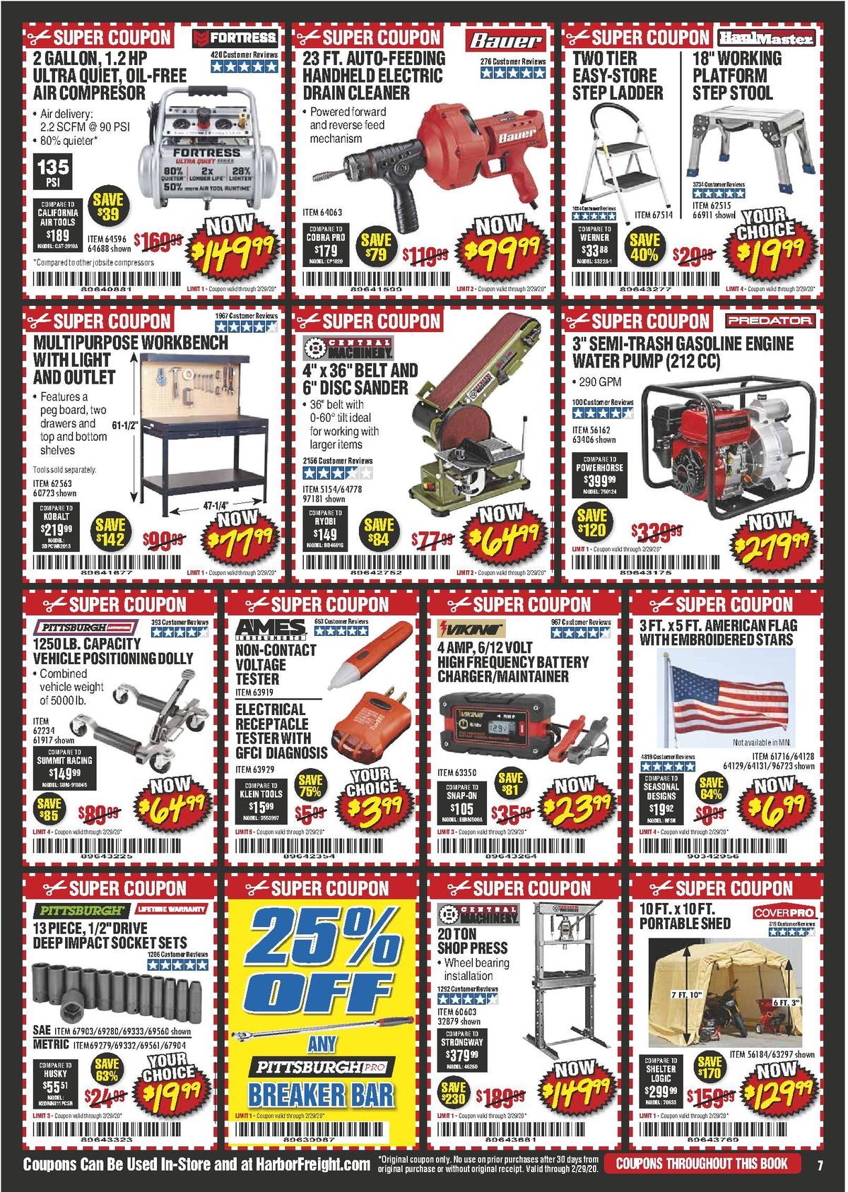 Harbor Freight Tools Weekly Ad from February 1