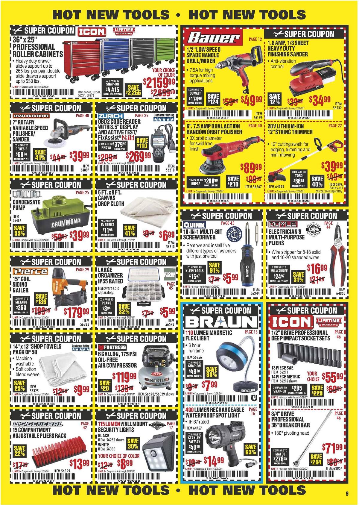 Harbor Freight Tools Weekly Ad from February 1