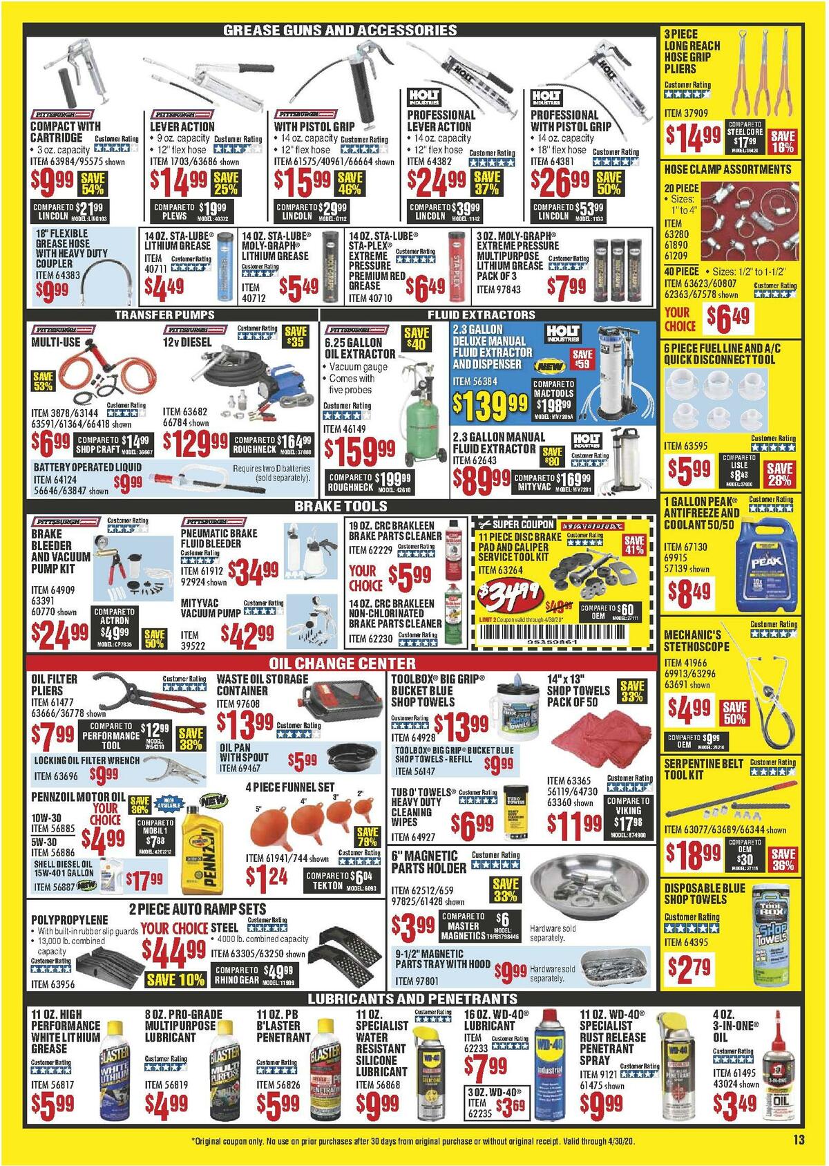 Harbor Freight Tools Weekly Ad from April 1