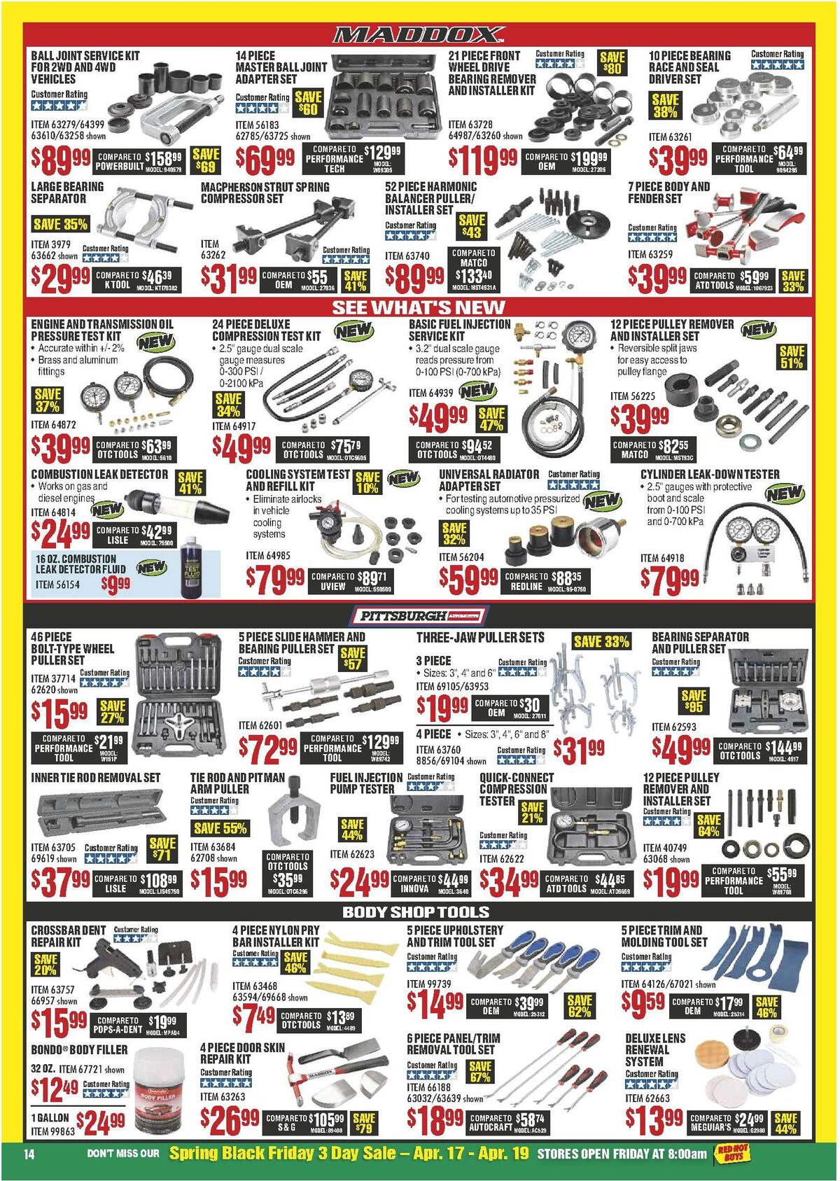 Harbor Freight Tools Weekly Ad from April 1