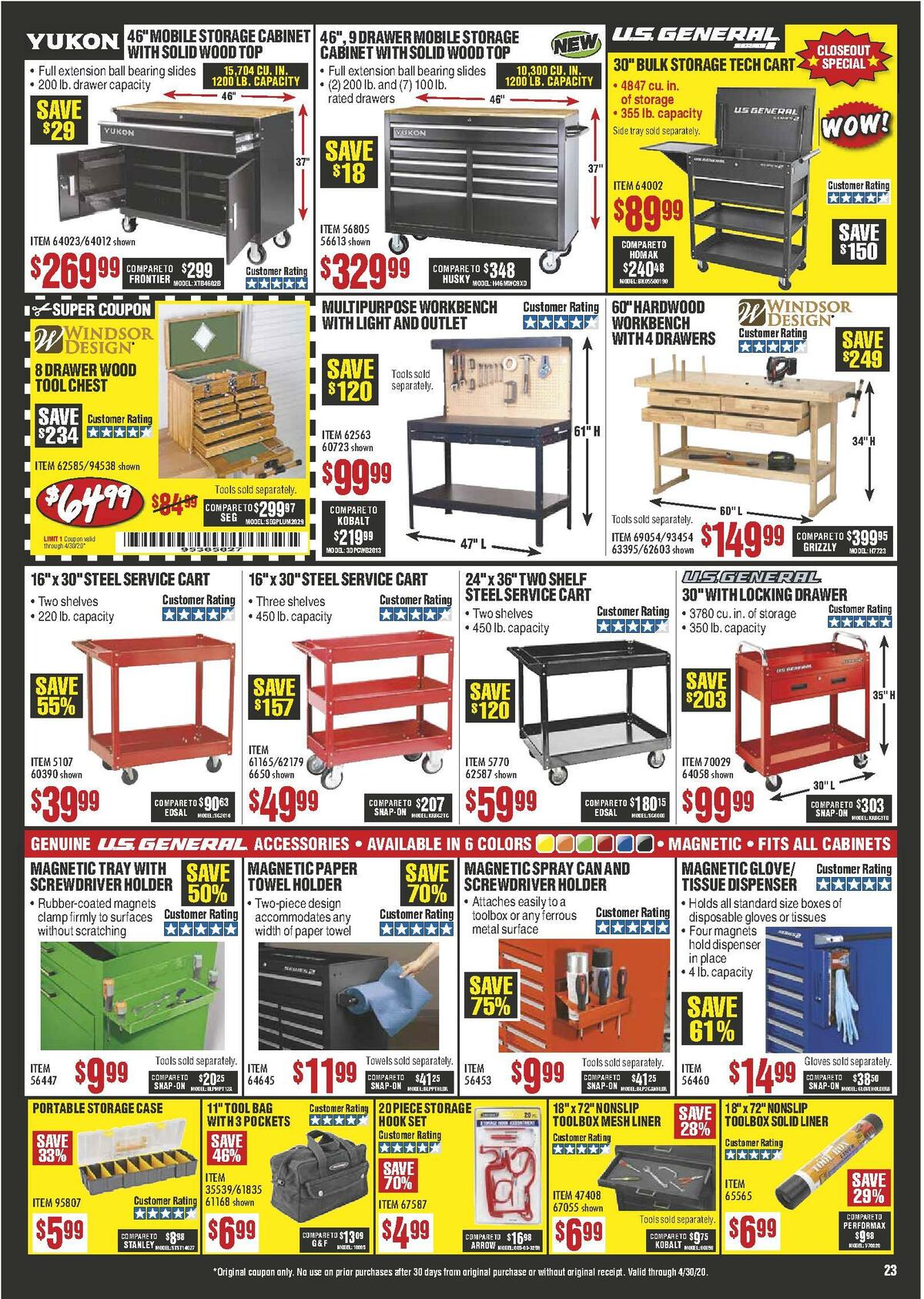 Harbor Freight Tools Weekly Ad from April 1