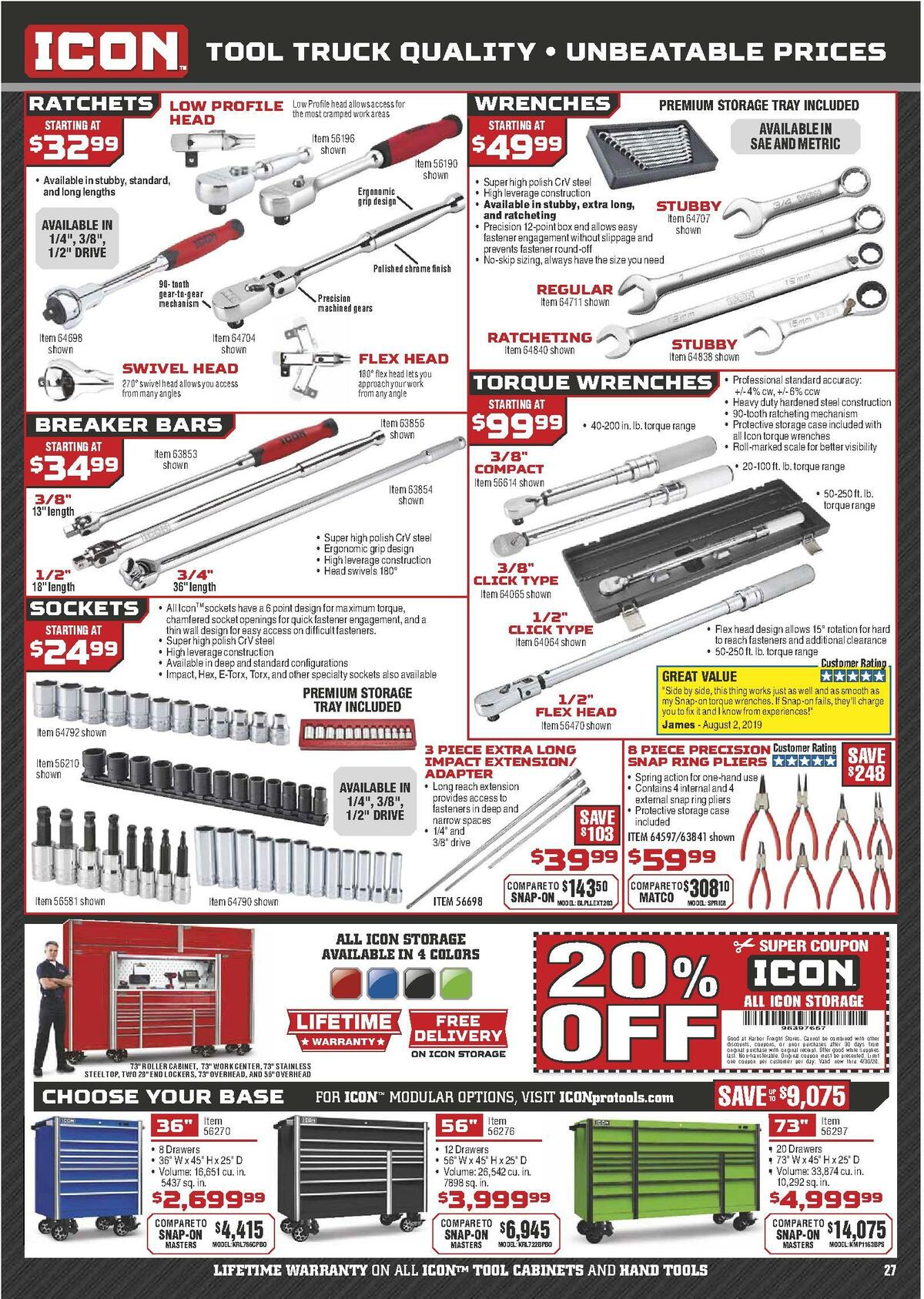 Harbor Freight Tools Weekly Ad from April 1