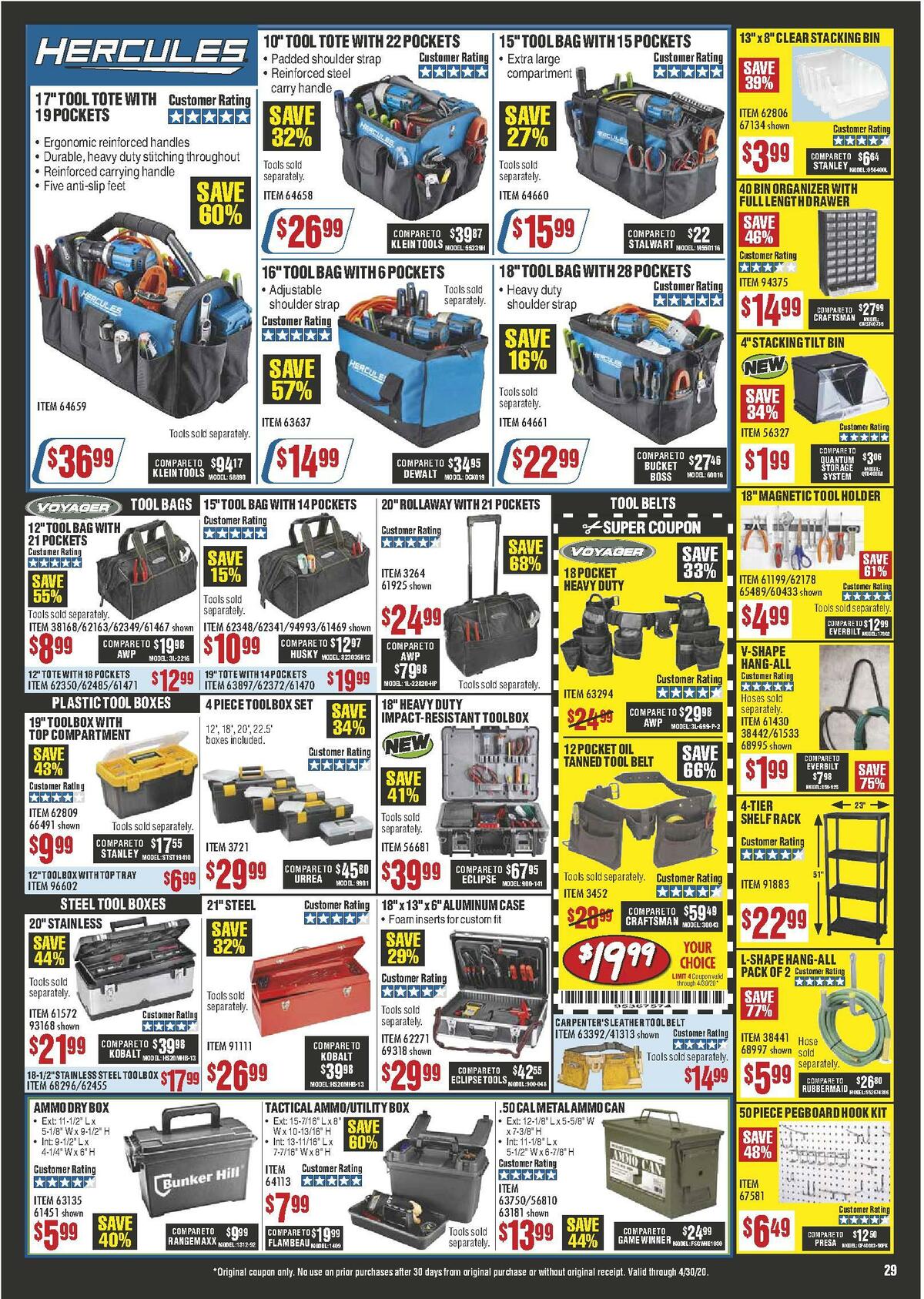 Harbor Freight Tools Weekly Ad from April 1