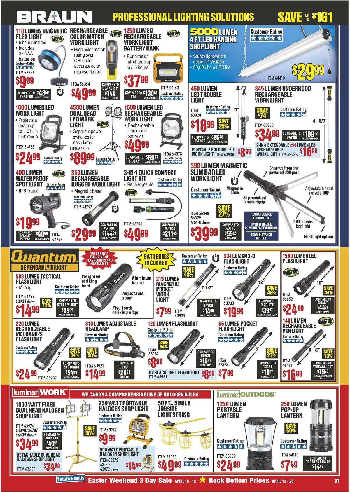 Harbor Freight Tools Weekly Ad from April 1