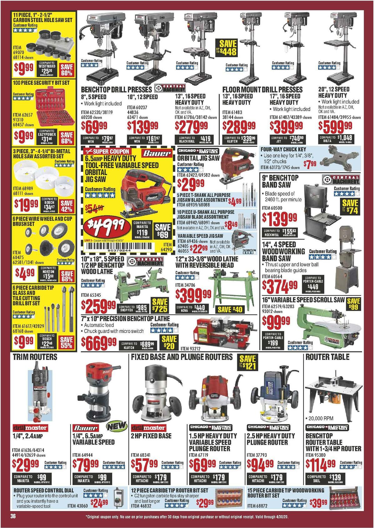 Harbor Freight Tools Weekly Ad from April 1