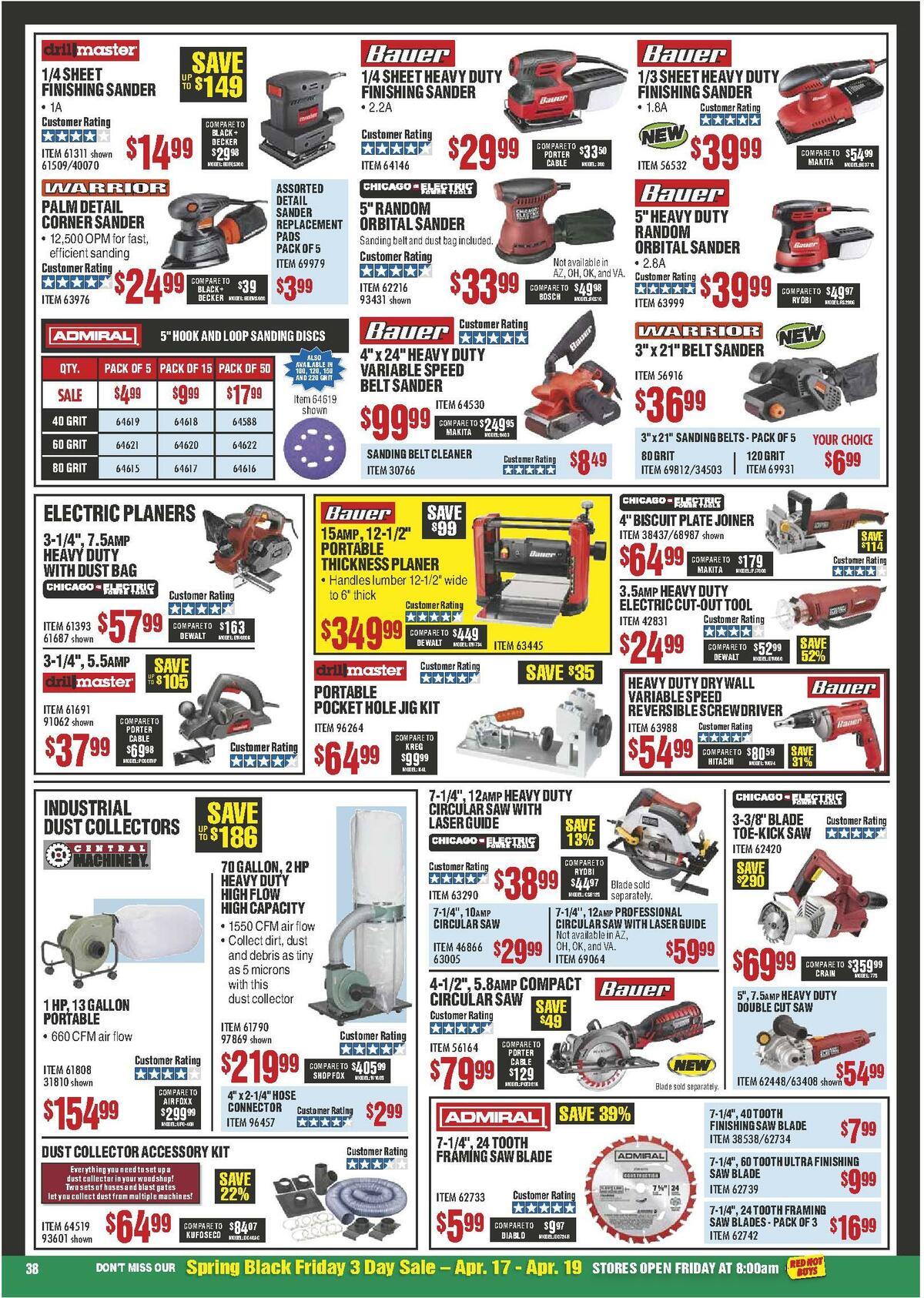 Harbor Freight Tools Weekly Ad from April 1