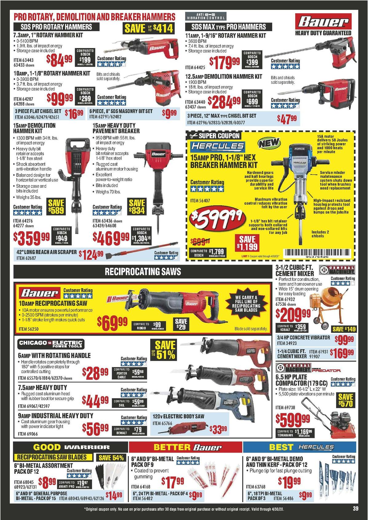 Harbor Freight Tools Weekly Ad from April 1