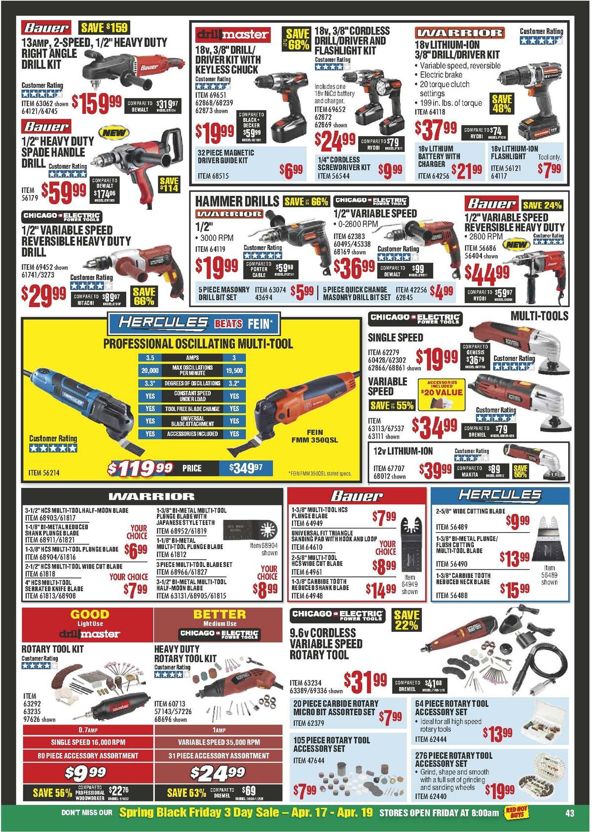 Harbor Freight Tools Weekly Ad from April 1